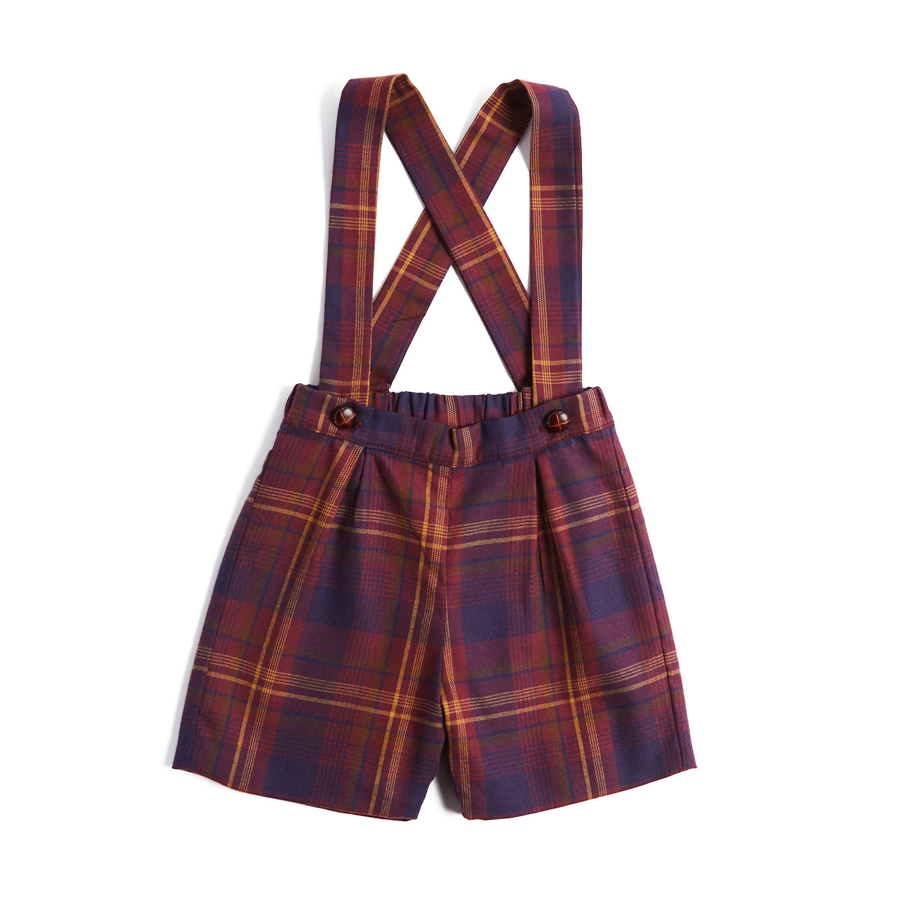 Burgundy Tartan Short